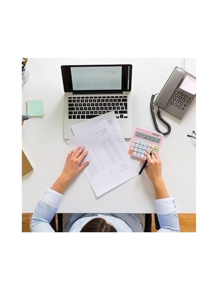 Premium Cute Pastel Large Button Calculator with Soft Keys and Big Display - Image 2