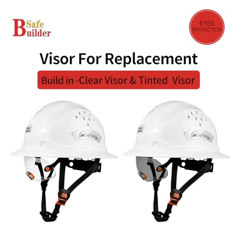 SAFEBUILDER Safety Visor Hard Hat Accessories for CR06& CR08 (Build in -Clear Visor) - Image 5