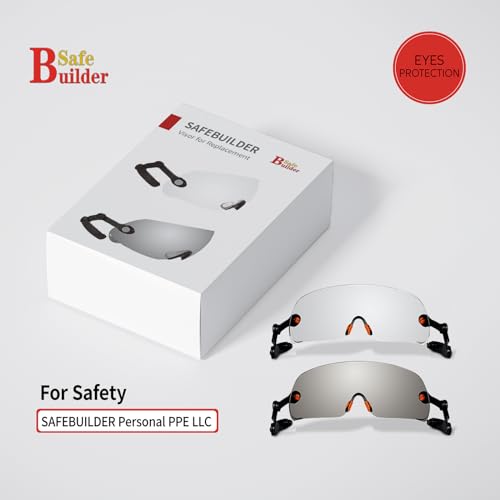 SAFEBUILDER Safety Visor Hard Hat Accessories for CR06& CR08 (Build in -Clear Visor) - Image 2