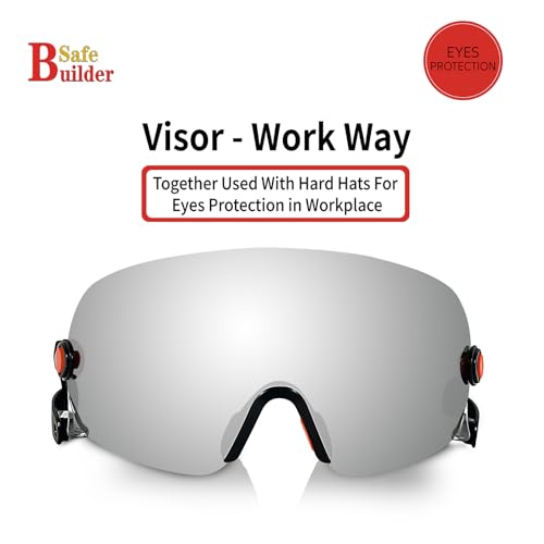 SAFEBUILDER Safety Visor Hard Hat Accessories for CR06& CR08 (Build in -Clear Visor) - Image 4