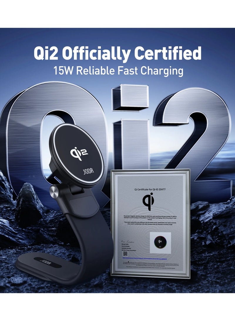 JODA MagQ C2 15W Qi2 Wireless Charging Car Holder - Image 4