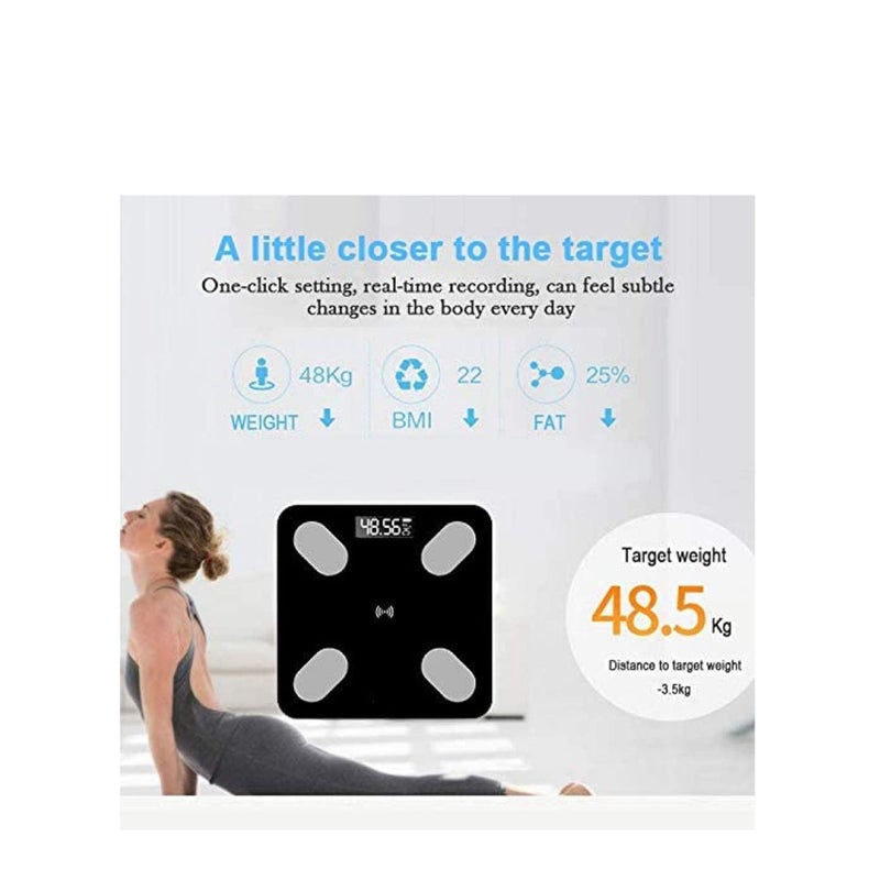 SOLARAE Weight Scales Smart Body Fat Body Composition Scales BMI Analyzer Bluetooth Electronic Weighing Scale, Body Composition Monitors with Smartphone App Useful Gift for Home Family - Image 2
