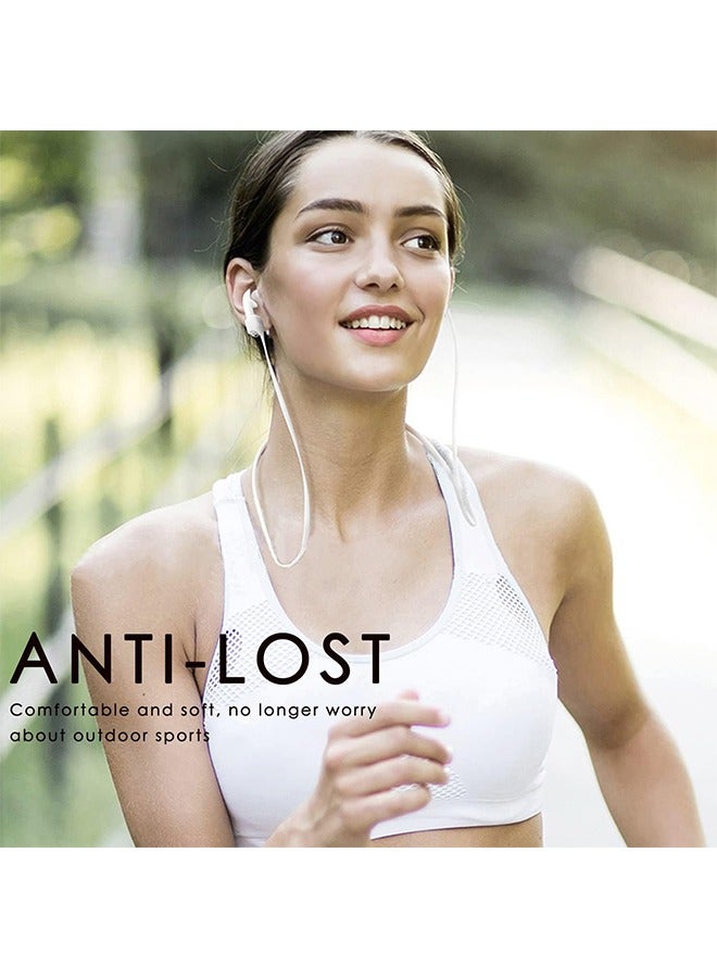 4 Pcs AirPods Strap 55cm, Soft Silicone Anti Lost Cord Silicone Sports Lanyard and Ear Hook, Sports Lanyard and Ear Hook for Wireless Bluetooth Earphone (Colorful) - Image 4