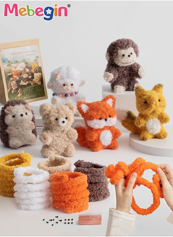MEBEGIN Pipe Cleaners Set, Complete Craft Supplies for 6 Animals, Multicolor Chenille Stems, DIY Arts and Crafts Projects, Stress-Relieving Craft for Adults & Kids, Easy to Get Started, Premium Choice for Handmade Lovers  - Image 2