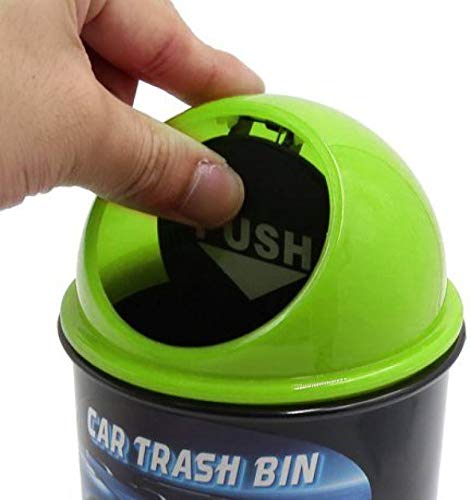 Inditradition Car & Bike Trash Bin, Garbage Storage Glass Dust Bin (With Lid, Universal Size, Fits in All Cars, Black) - Image 5