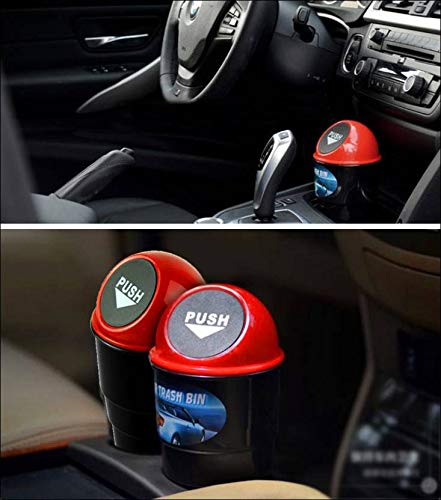 Inditradition Car & Bike Trash Bin, Garbage Storage Glass Dust Bin (With Lid, Universal Size, Fits in All Cars, Black) - Image 3