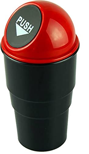 Inditradition Car & Bike Trash Bin, Garbage Storage Glass Dust Bin (With Lid, Universal Size, Fits in All Cars, Black) - Image 1