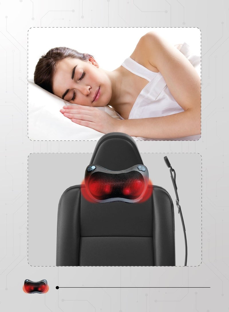 AFRA وسادة تدليك - قابلة لإعادة الشحن مع بطارية 2200 مللي أمبير، أوضاع تدليك مع عقارب الساعة وضد عقارب الساعة، بدون سلك - AF-1400MP، ضمان لمدة سنتين - Image 5