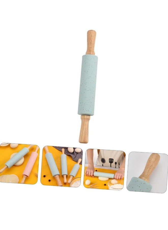 إيهوم أداة مطبخ عملية لخبز البيتزا والمعجنات باستخدام دبوس لف العجين من السيليكون مع هاندلم أداة مطبخ عملية لخبز البيتزا والمعجناتبكرة عجين السيليكون الأساسية للخبازين المنزليين - Image 2