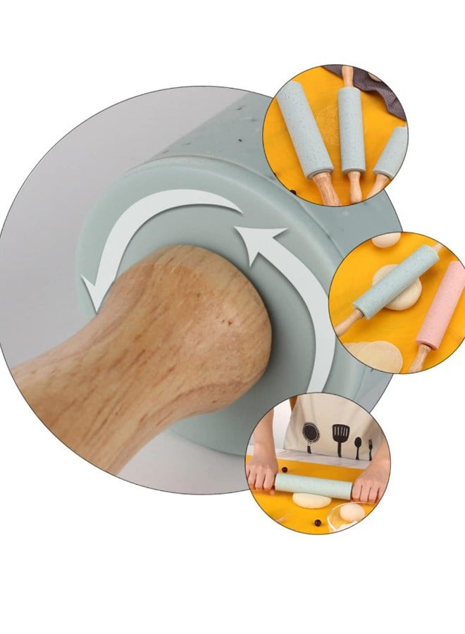 إيهوم أداة مطبخ عملية لخبز البيتزا والمعجنات باستخدام دبوس لف العجين من السيليكون مع هاندلم أداة مطبخ عملية لخبز البيتزا والمعجناتبكرة عجين السيليكون الأساسية للخبازين المنزليين - Image 3