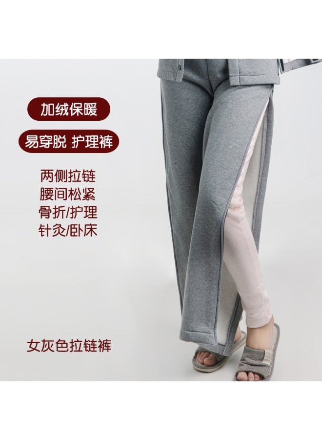 Men's And Women's Spring & Fall Fractured Trousers Waist And Leg Surgery Hoal Patient Trousers For Paralyzed Bedridden Elderly, Easy To Put On And Take Off Trousers