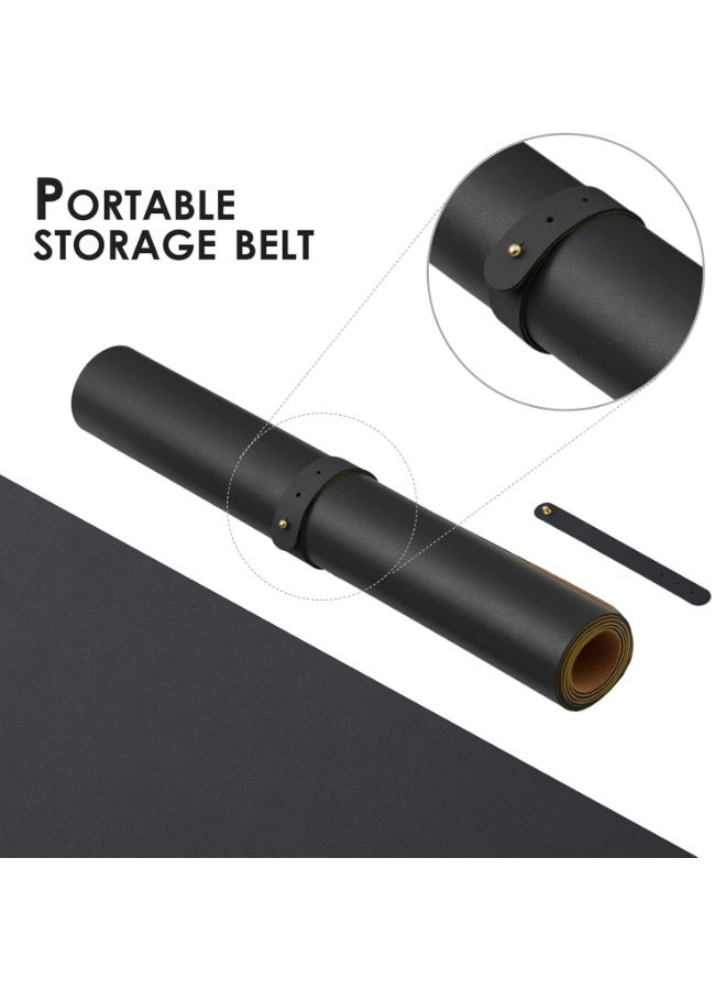 WinCheer Large Desk Pad, Non-Slip PU Leather Desk Mouse Pad Waterproof Desk Pad Protector, Dual-Side Use Desk Writing Mat for Office Home, 80cm x 40cm - Image 3