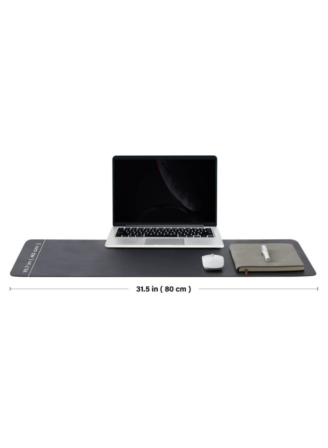 WinCheer Large Desk Pad, Non-Slip PU Leather Desk Mouse Pad Waterproof Desk Pad Protector, Dual-Side Use Desk Writing Mat for Office Home, 80cm x 40cm - Image 4