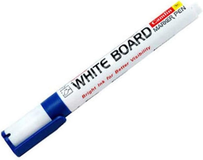 Polished safe edge WHITE BOARD MARKER CHISEL TIP PACK OF 12 BLUE Globally trusted affordable quality