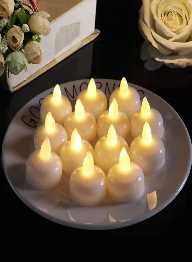 AMERTEER 12-Piece LED Water Sensor Floating Candles – Electric Flameless Lights for Festive & Home Decor  - Image 3