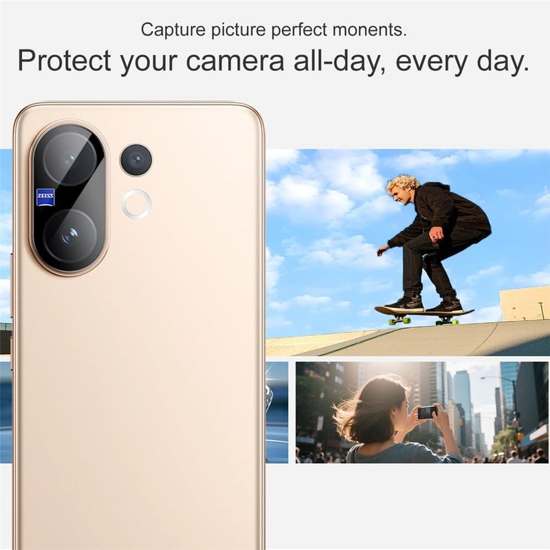 FabeKee Camera Lens Protector Compatible With Vivo V60 5G 9H Tempered Glass, Anti-Scratch, HD Clear, Easy Installation, Ultra-Thin Camera Lens Protection - Image 5
