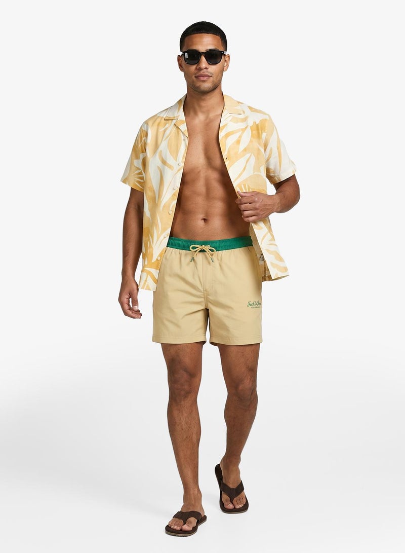 JACK & JONES Casual Drawstring Swim Shorts - Image 4