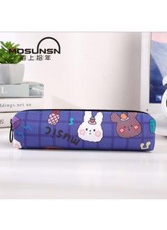 Kids Mini Pencil Case for Girls Blue Rabbit