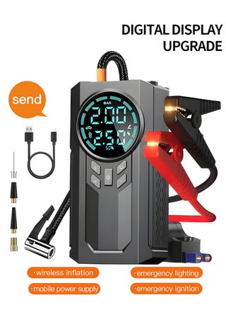 1000A 12V الطوارئ كاتب ، مضخة الهواء في الإطارات ، ضاغط الهواء من السهل تضخيم الإطارات ، أدى عرض الشاشة ، مع الشعلة الكهربائية ، وإمدادات الطاقة المتنقلة ، سعة تخزين كبيرة - pzsku/Z3183FA5E9C26F20AB78EZ/45/_/1724828103/6ed59dcb-4679-4ffb-8656-49040048649c