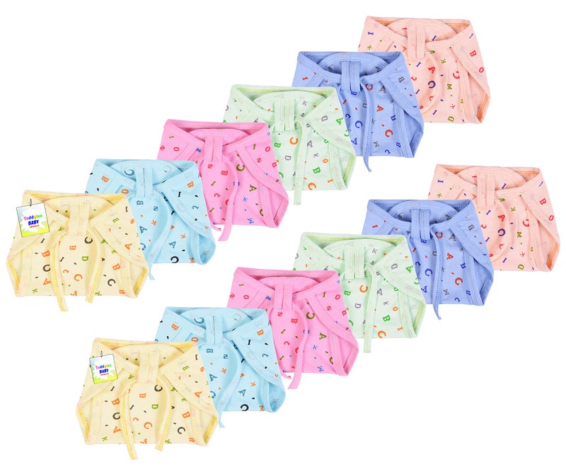 Toddylon Baby Products New Born Baby Clothes | Cloth Diapers | Langots | Nappies | Cotton | Reusable | Washable Nappy (0-6 Months, Pack of 10) - Image 2