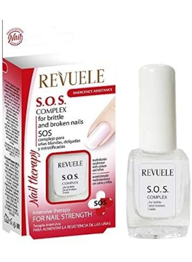 ريفولي مجمع Revuele SOS للأظافر الهشة والمتكسرة 10 مل - Image 1