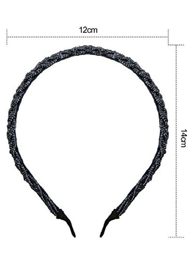 NIBEMINENT 6-Piece Beaded Hair Hoop Headband Multicolour - Image 4