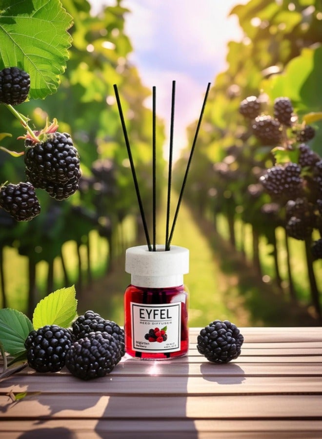 EYFEL eyfel eau de parfum EYFEL Reed Diffusers for Home – BlackBerry Reed Diffuser Set 4.05 fl oz Oil Diffuser Sticks, Bathroom Diffuser, Oil Reed Diffuser, Scented Sticks, Oil Diffuser Sticks 2 pcs - Image 2