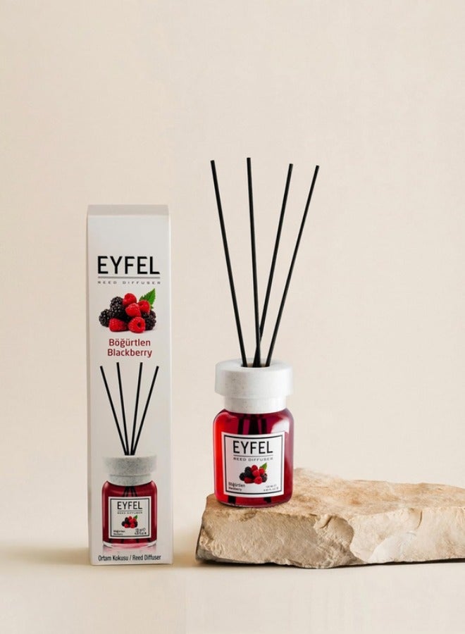 EYFEL eyfel eau de parfum EYFEL Reed Diffusers for Home – BlackBerry Reed Diffuser Set 4.05 fl oz Oil Diffuser Sticks, Bathroom Diffuser, Oil Reed Diffuser, Scented Sticks, Oil Diffuser Sticks 2 pcs - Image 3