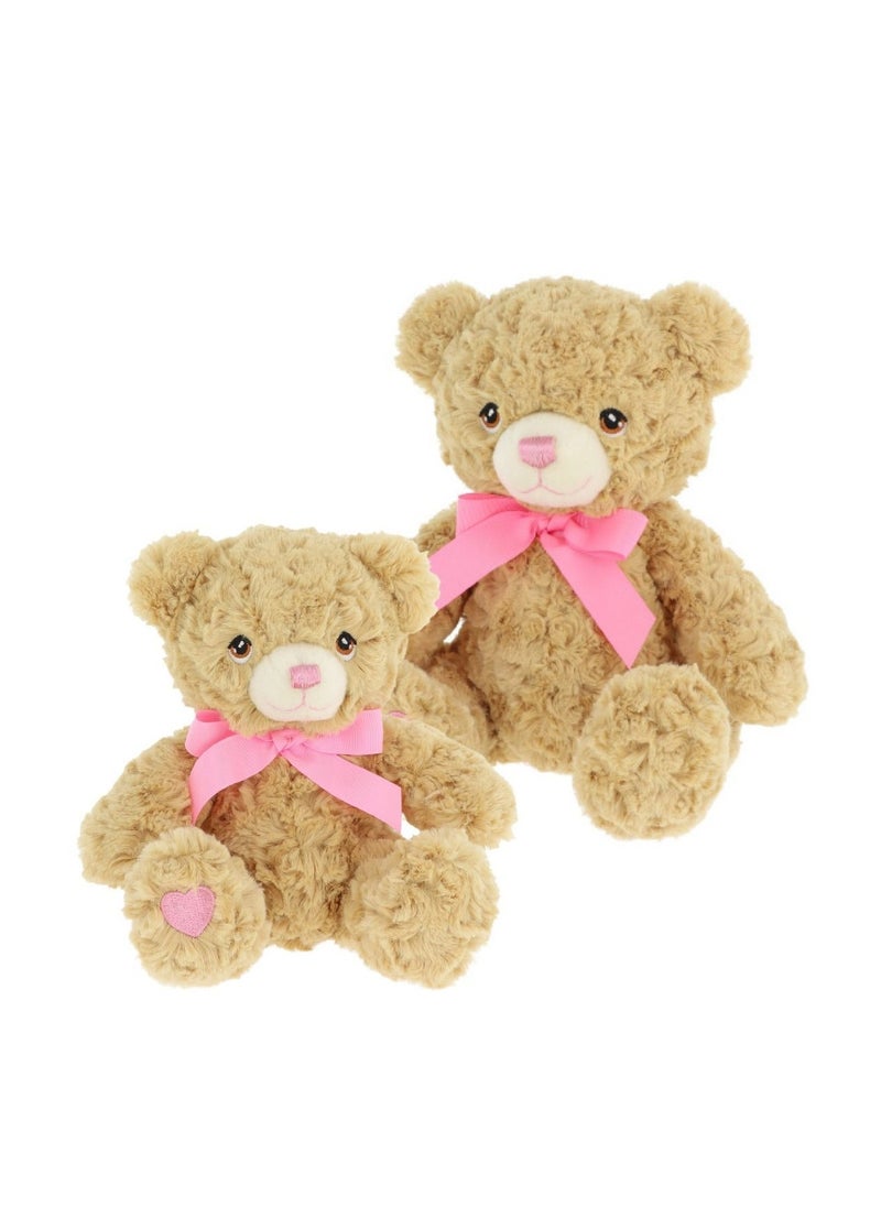 25cm Keeleco Bramble Bear with Pink Heart & Ribbon - pzsku/Z31841C724F5BAD09C23FZ/45/_/1703852313/6509478d-2db7-458d-a4e1-0854f591be6f