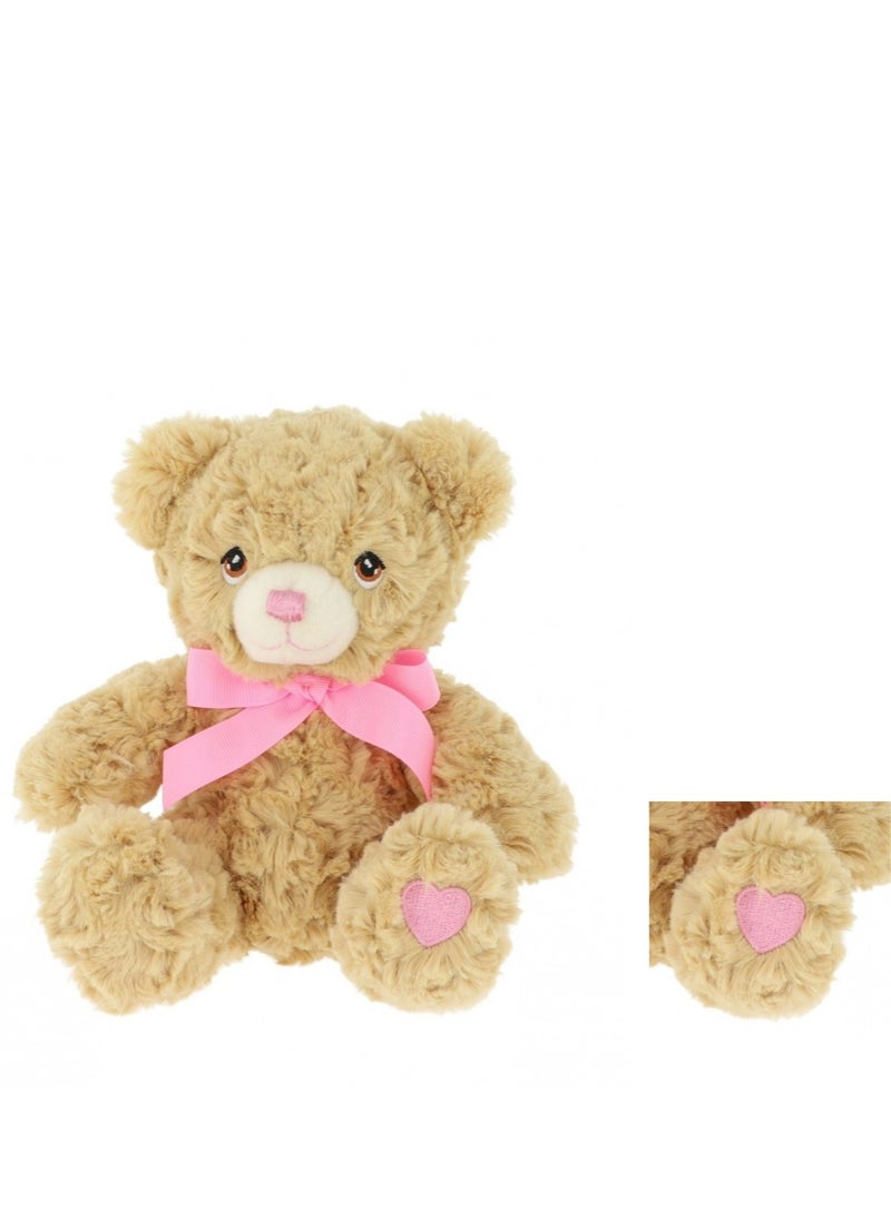 25cm Keeleco Bramble Bear with Pink Heart & Ribbon - pzsku/Z31841C724F5BAD09C23FZ/45/_/1703852353/a56d0601-80e5-4b1f-a938-c12d3baef6b6