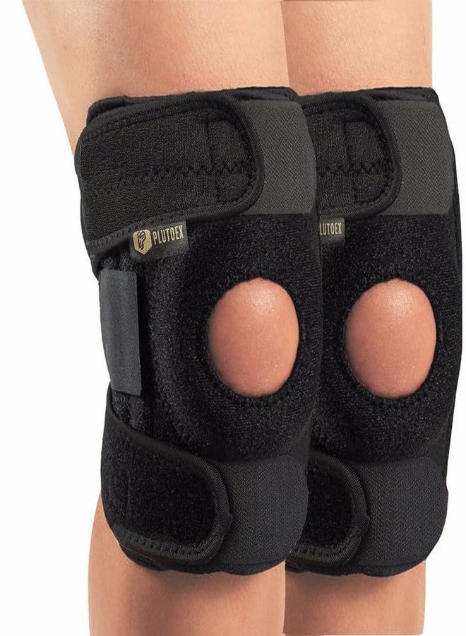 Plutoex Premium Knee Support Open Patella, Breathable Knee Cap Brace, Knee Brace, Injury Recovery, Pain Relief, Braces for Knee Pain - (2 Pcs) - Image 1