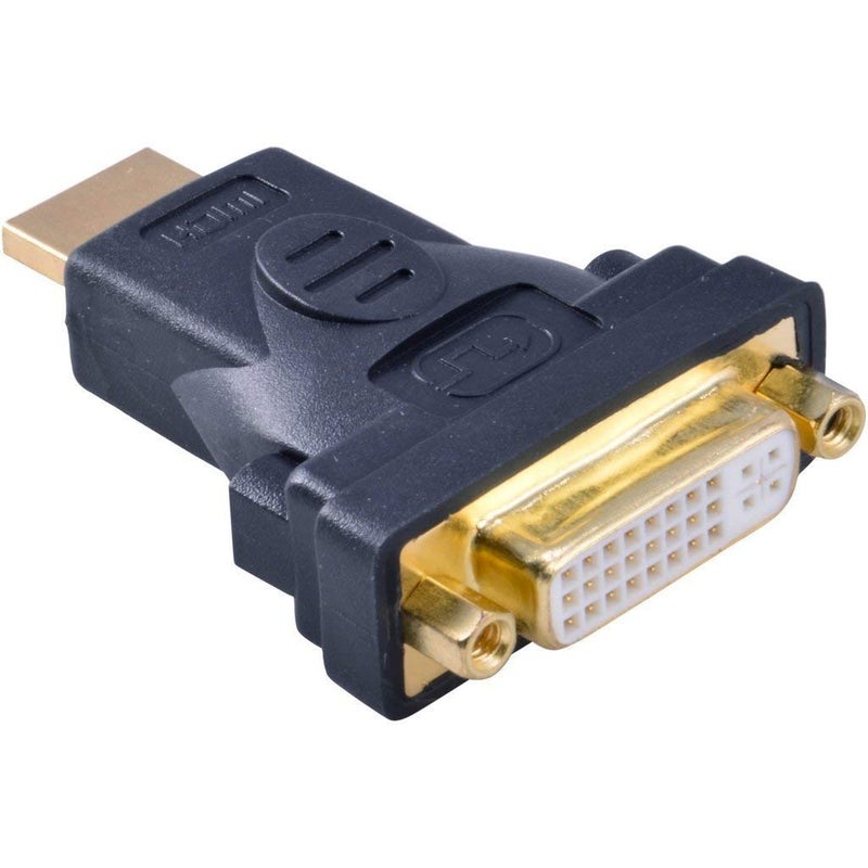 CABLESETC Gold Plated 29pin 24+4+1 DVI-I Digital + Analog Female - HDMI Male Adapter Co. - Image 1