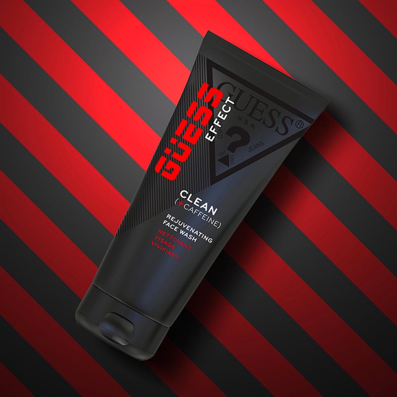 Guess Grooming Effect Clean Face Wash 200ml & Effect Hair & Body Wash 200ml (Pack of 2) - Image 4