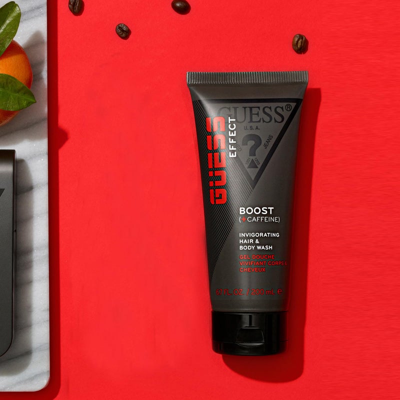 Guess Grooming Effect Clean Face Wash 200ml & Effect Hair & Body Wash 200ml (Pack of 2) - Image 5