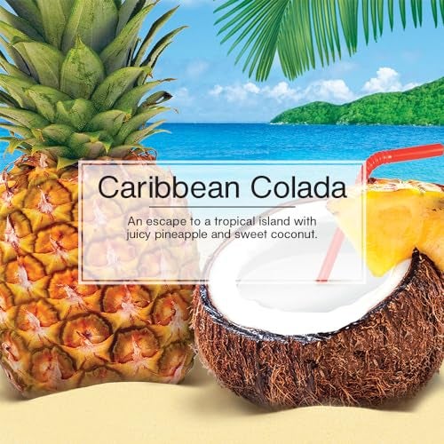 LITTLE TREES Caribbean Colada Car Air Freshener, 4 Vent Liquid Providing Long-Lasting Scent for Auto or Home, Compact Design, Fully Adjustable, Concentrated Fragrance Oil, 45 Days - Image 4
