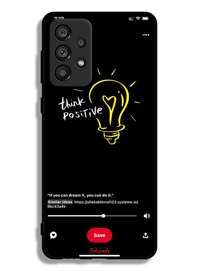 Tolwak Samsung Galaxy A73 5G Protective Case Cover Think Positive - Image 1