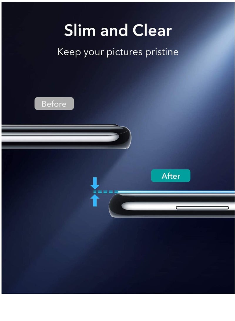 KASTWAVE Camera Lens Protector for Samsung Galaxy S21 Plus, 2 Pack Camera Lens Protector Ring Cover, High-Grade Metal Material Anti-Fall Wear Resistant 360 Degree Protection - Black - Image 5