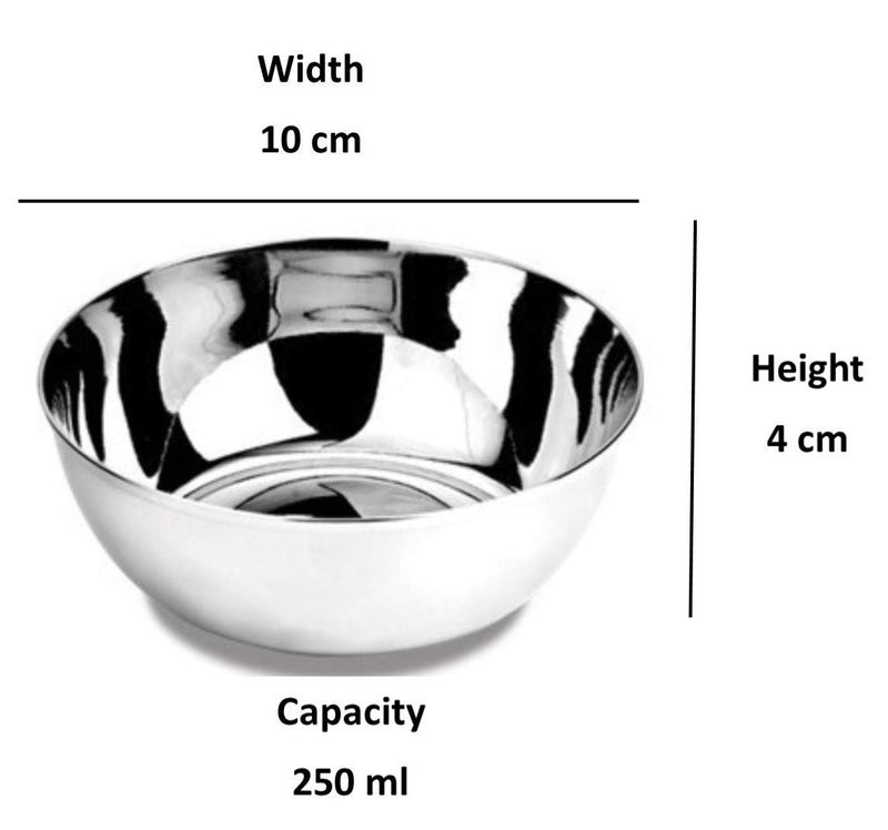 liolis Stainless Steel Serving Veg Bowl Katori Set of 12 - Image 2