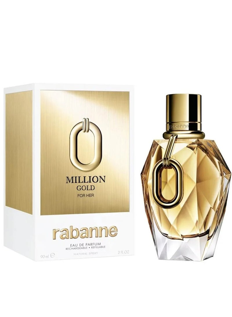 Paco Rabanne Million Gold Eau de Parfum for Women 90ml - Image 1
