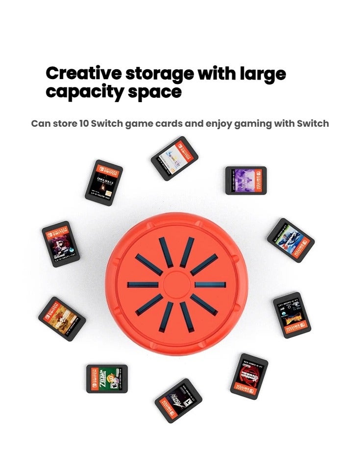 Compatible with Switch OLED/Switch 2 Rotary Card Case Game Card Memory Card with Storage Protection - Image 2
