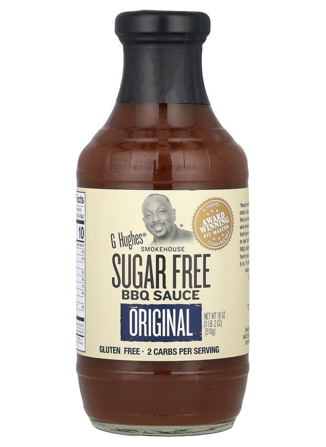 G Hughes - Sugar Free BBQ Sauce Original 18 oz (510 g) - Image 1