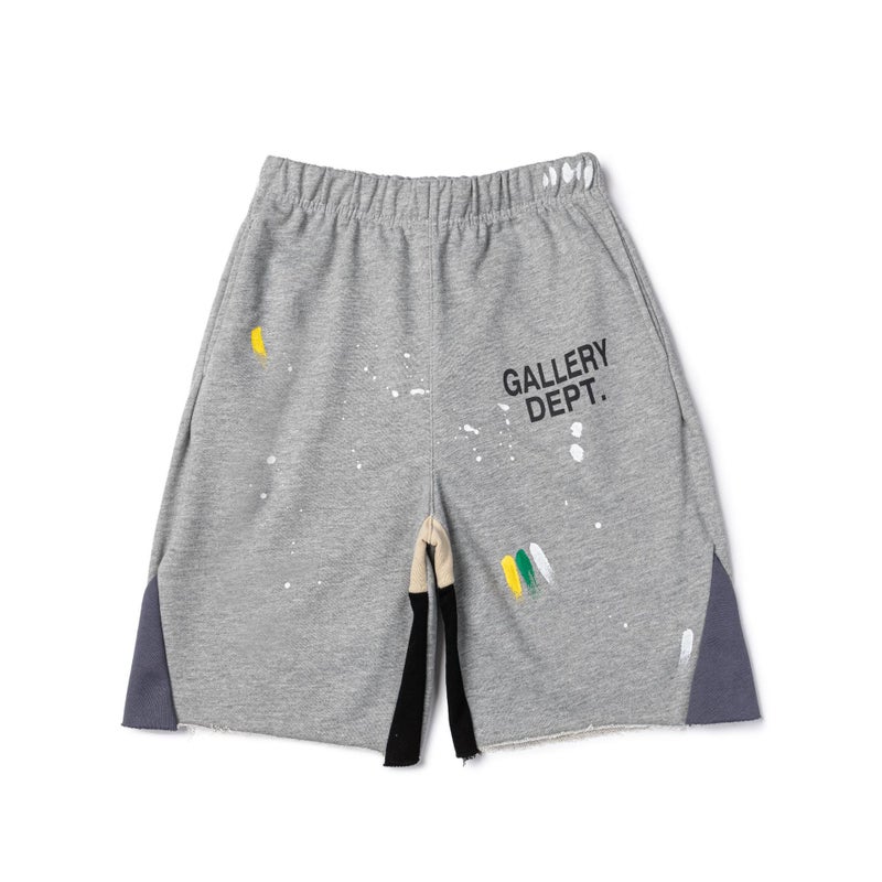 American Retro High Street Long Shorts Splashed Ink Graffiti Sweatpants Men And Women Straight Sports Casual Pants - Image 1