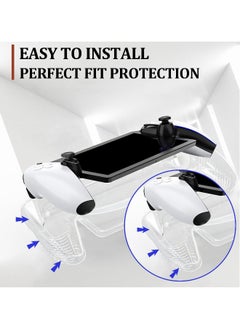 Generic Cover Case for Playstation Portal, for PS5 Portal Protective Case with Ergonomic Grip, Transparent TPU Case Compatible with Playstation Portal Case, Dustproof, Oil-Proof, Shockproof Protective Case  - Image 2