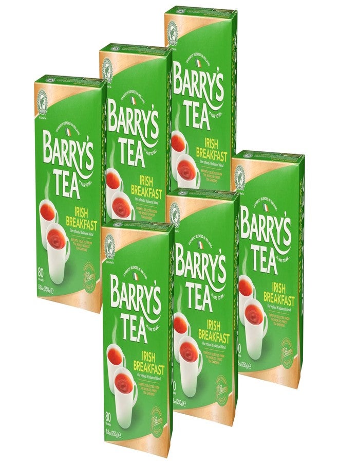 Barry's Tea Irish Breakfast 80 count Tea Bags (Pack of 6) - Image 1