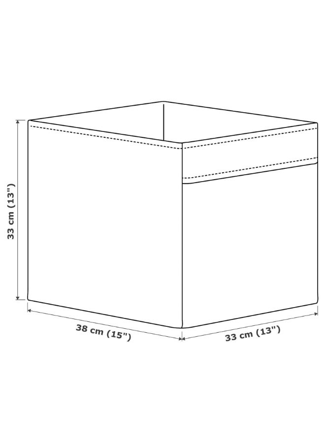 DRÖNA Box, beige/dotted, 33x38x33 cm - Image 4