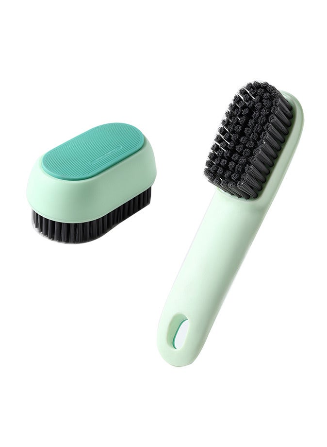 2 Pack Laundry Brush Shoe Brush For Stains Household Cleaning Clothes Shoes Scrubbing Household Cleaning Brushes Bathroom  - Image 1