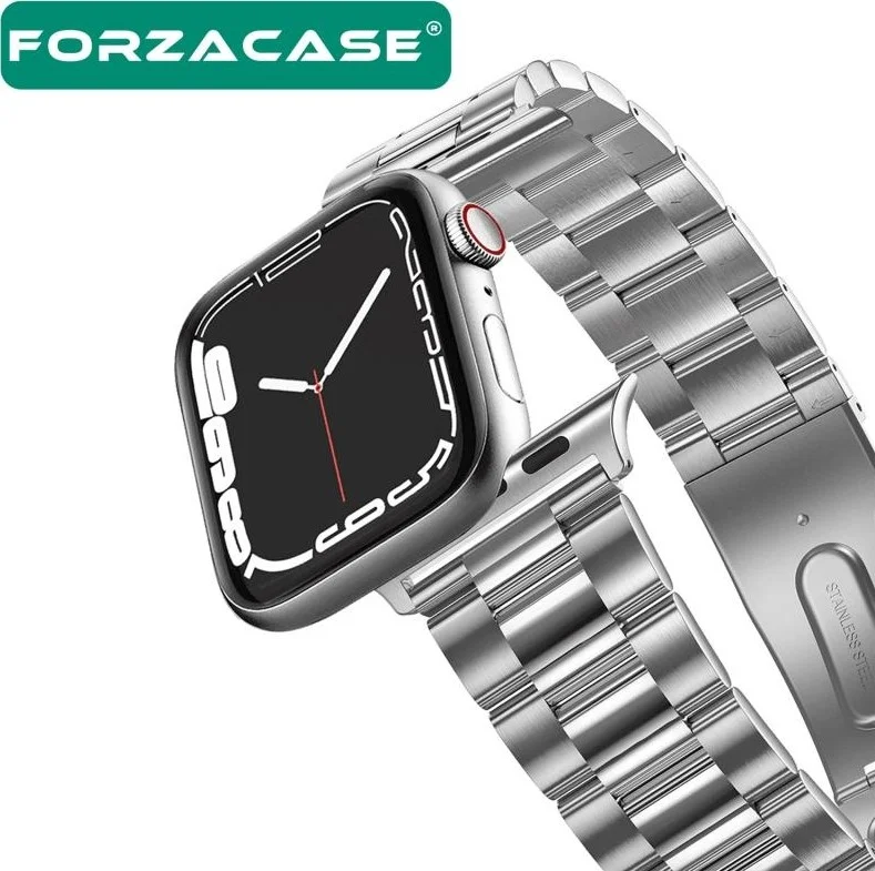 Forzacase Metal Link Strap Compatible with Apple Watch 10 Series 46MM - FC179