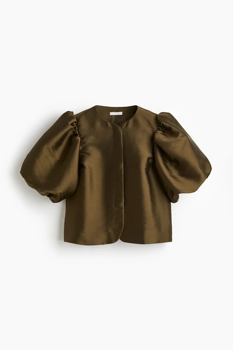 H&M Balloon-sleeved blouse