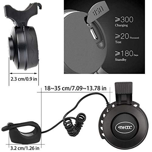 KEWAYO 100dB Electric Bike Horn - Rechargeable Waterproof Bicycle Bell 4 Sounds - Image 3