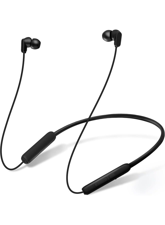 N18 Neckband Bluetooth Earbuds, Wireless Bluetooth 5.2 Headphones with Microphone, Ultra-Lightweight Comfort, IPX7 Waterproof, Deep Bass Strong Beat, 20H Playtime, Magnetic Earphones -Black - Image 1